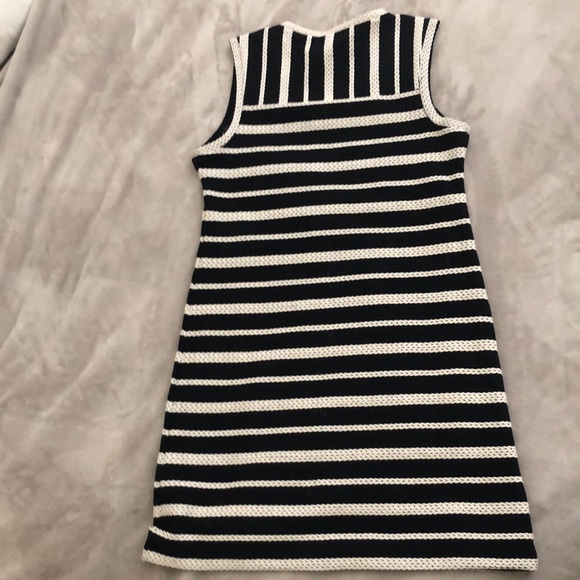 Max Studio Dress Black/Cream Knit Lines - Medium - Picture 5 of 13